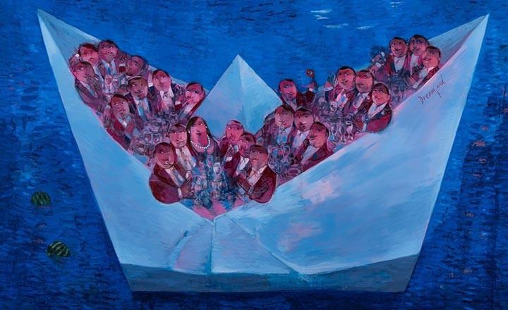 Mevlut Akyıldız’ın 40 Senelik Sanat Birikimi “Resmigeçit” Sergisinde