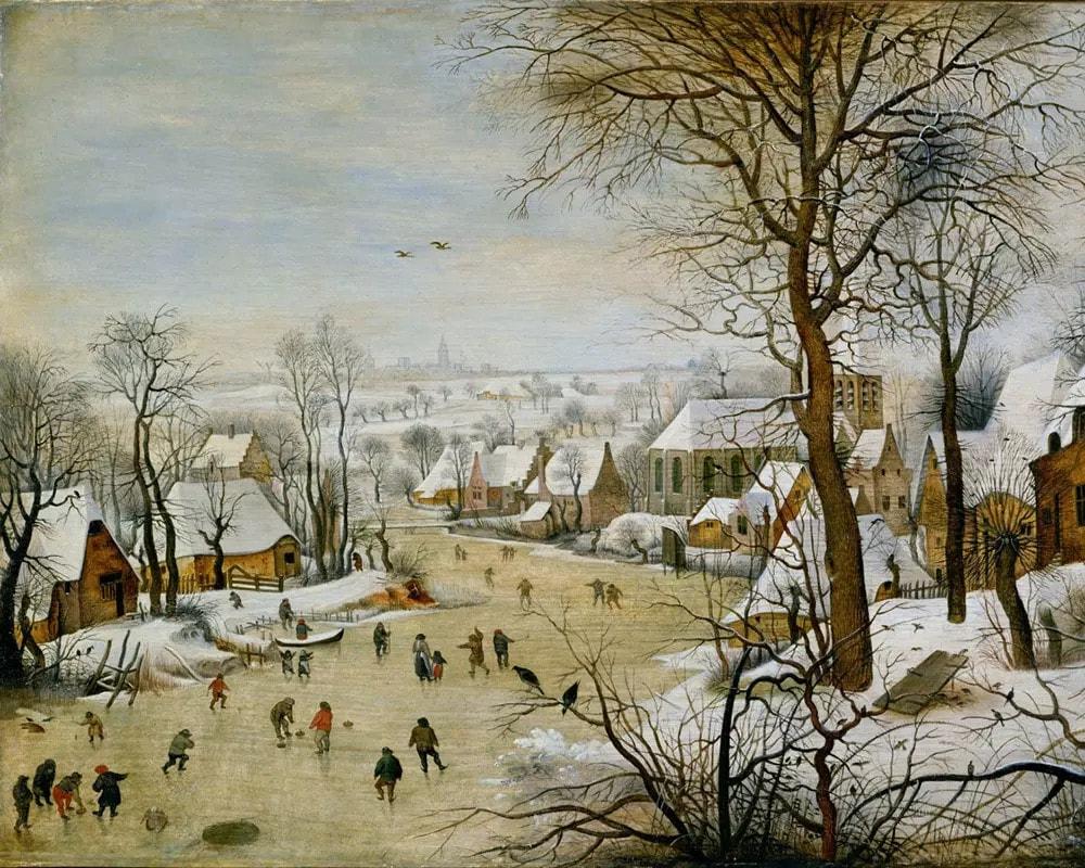 Tablo Okumaları: Pieter Bruegel'in "Patenciler ve Kuş Tuzağı ile Kış Manzarası" Adlı Eseri