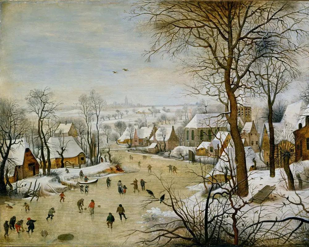 Tablo Okumaları: Pieter Bruegel&#8217;in &#8220;Patenciler ve Kuş Tuzağı ile Kış Manzarası&#8221; Adlı Eseri